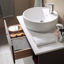 Set de mobila Ikea Godmorgon/Tolken 6 piese/baterie Brogrund 82x49x45 (Gillburen Gri Inchis/Aspect Marmură) Thumb