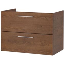 Set mobilier Ikea Godmorgon/Tolken/Kattevik 5 piese/baterie Brogrund 82cm (Aspect Frasin Vopsit Maro/Aspect Marmură) Thumb