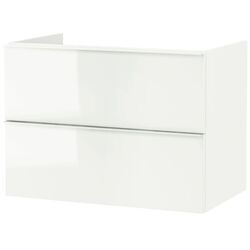 Set mobilier Ikea Godmorgon/Tolken/Kattevik 6 piese/baterie Dalskar 82cm (Lucios Alb/Bambus) Thumb