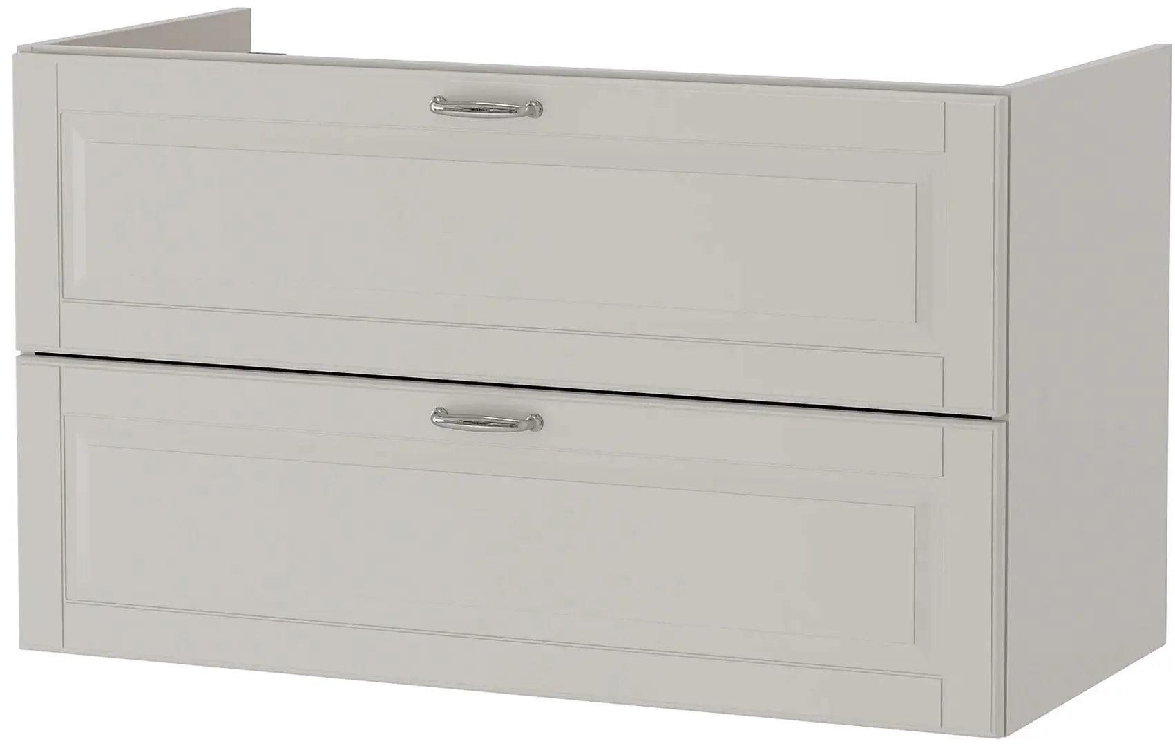 Set mobilier Ikea Godmorgon/Tolken/Kattevik 6 piese/baterie Voxnan 102cm (Kasjon Gri/Aspect Marmură) - 10