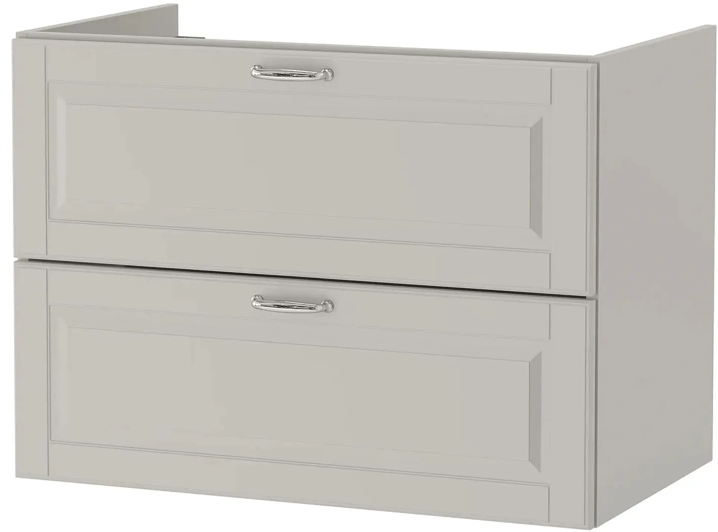 Set mobilier Ikea Godmorgon/Tolken/Kattevik 6 piese/baterie Voxnan 82cm (Kasjon Gri/Aspect Marmură) - 2