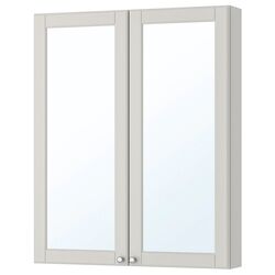 Set mobilier Ikea Godmorgon/Tolken/Kattevik 6 piese/baterie Voxnan 82cm (Kasjon Gri/Aspect Marmură) Thumb