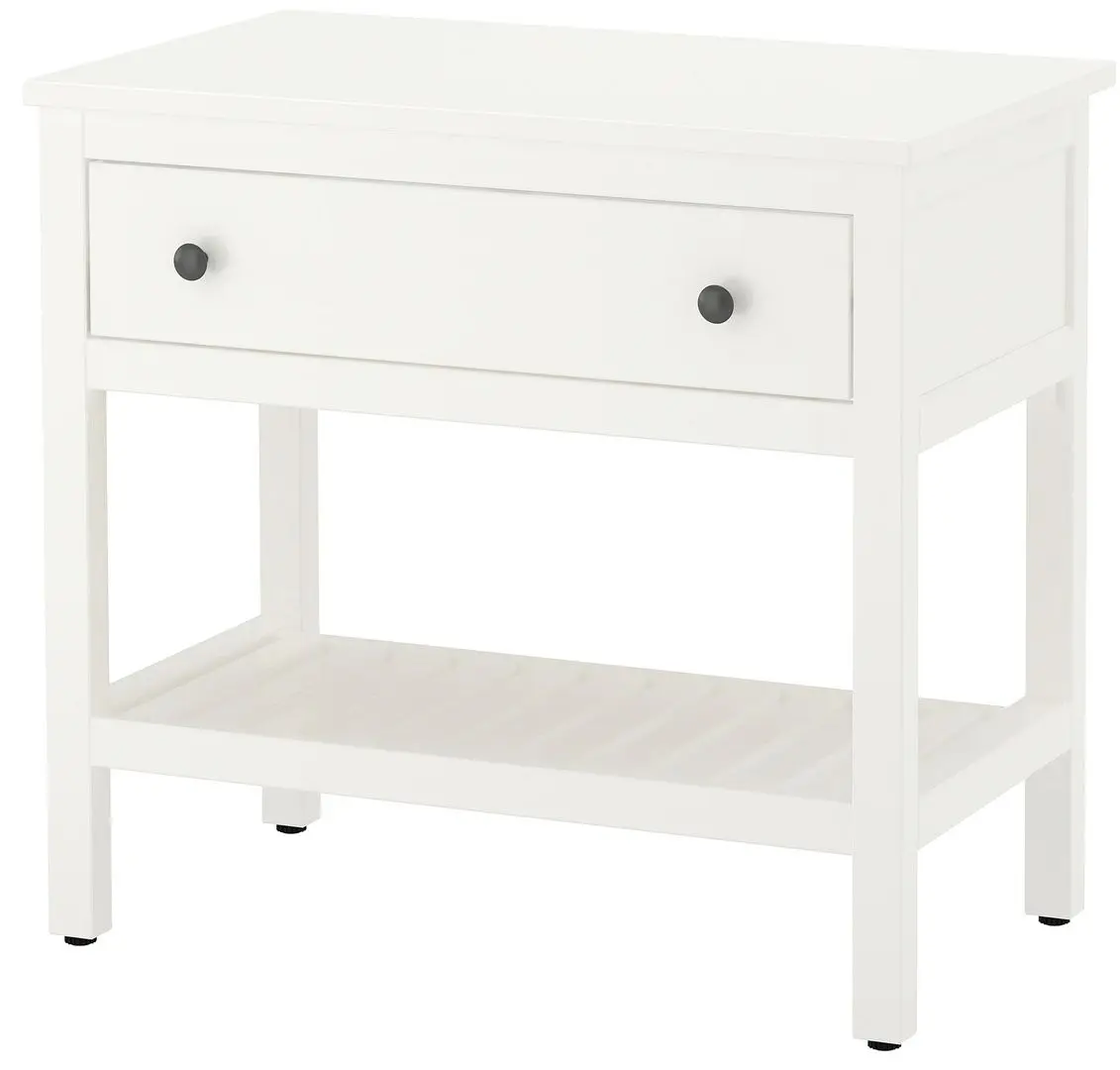 Set mobilier baie Ikea Hemnes/Tornviken 4 piese/baterie Voxnan 82cm (Alb) - 2