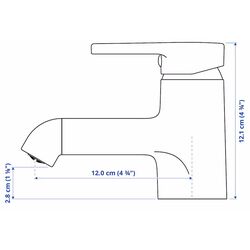 Комплект мебели Ikea Lilltjarn/Skatsjon 5 предметов/смеситель Saljen 45x35 (Белый) Thumb