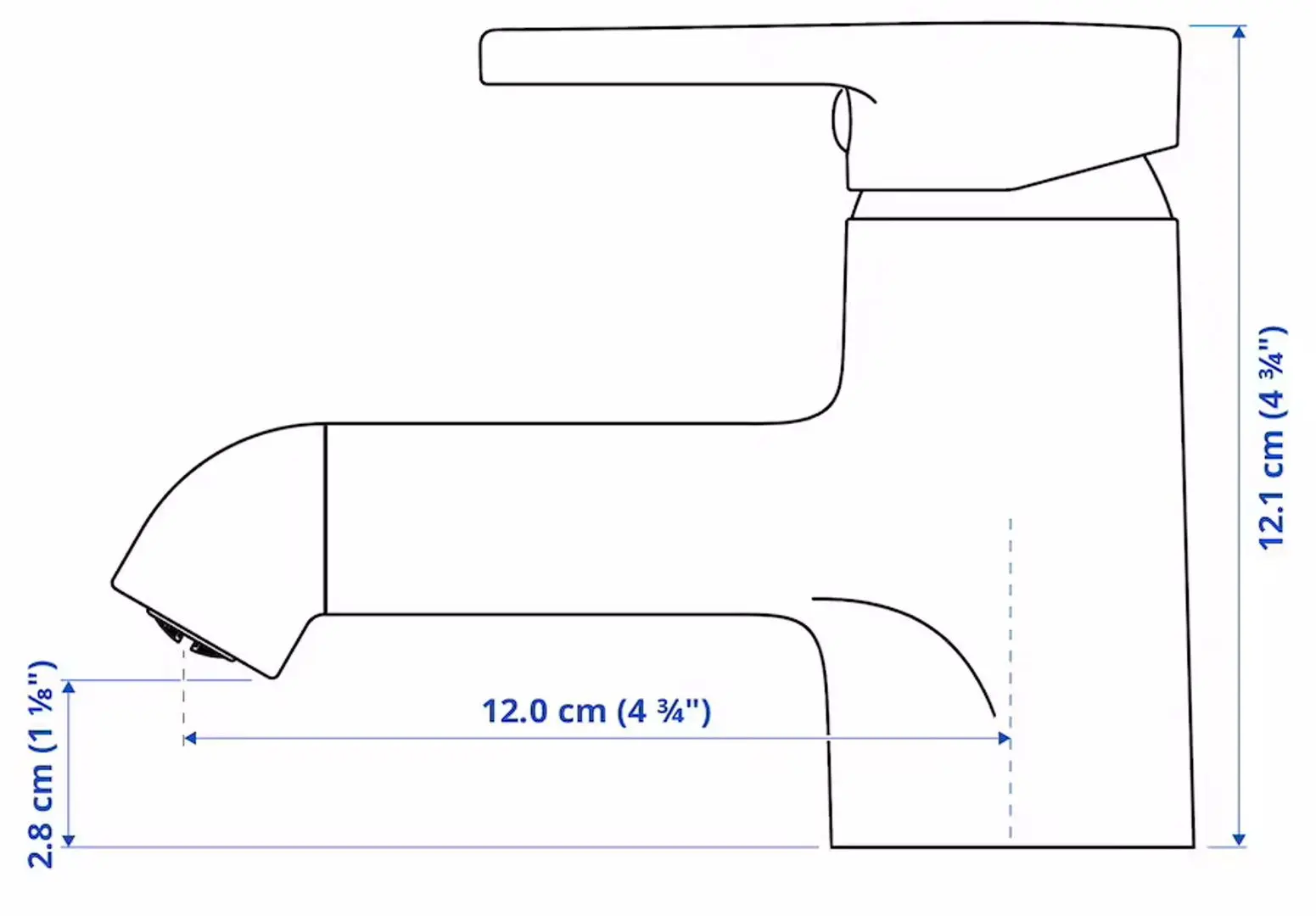 Комплект мебели Ikea Lilltjarn/Skatsjon 5 предметов/смеситель Saljen 45x35 (Белый) - 13