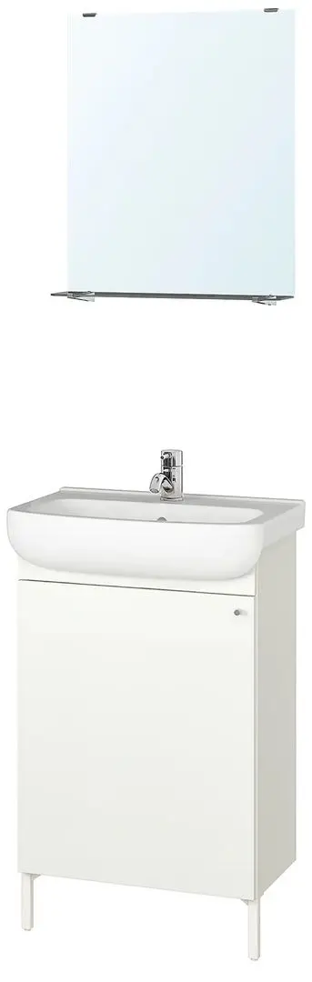 Set mobilier Ikea Nysjon/Bjorkan 5 piese/bateire Pilkan 54x40x98 (Alb)