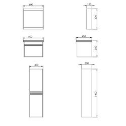 Dulap sub lavoar Martat Teos 60 (White) Thumb