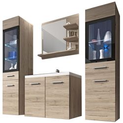 Set de mobila Mirjan24 Holly/Udine I (Sanremo Oak)