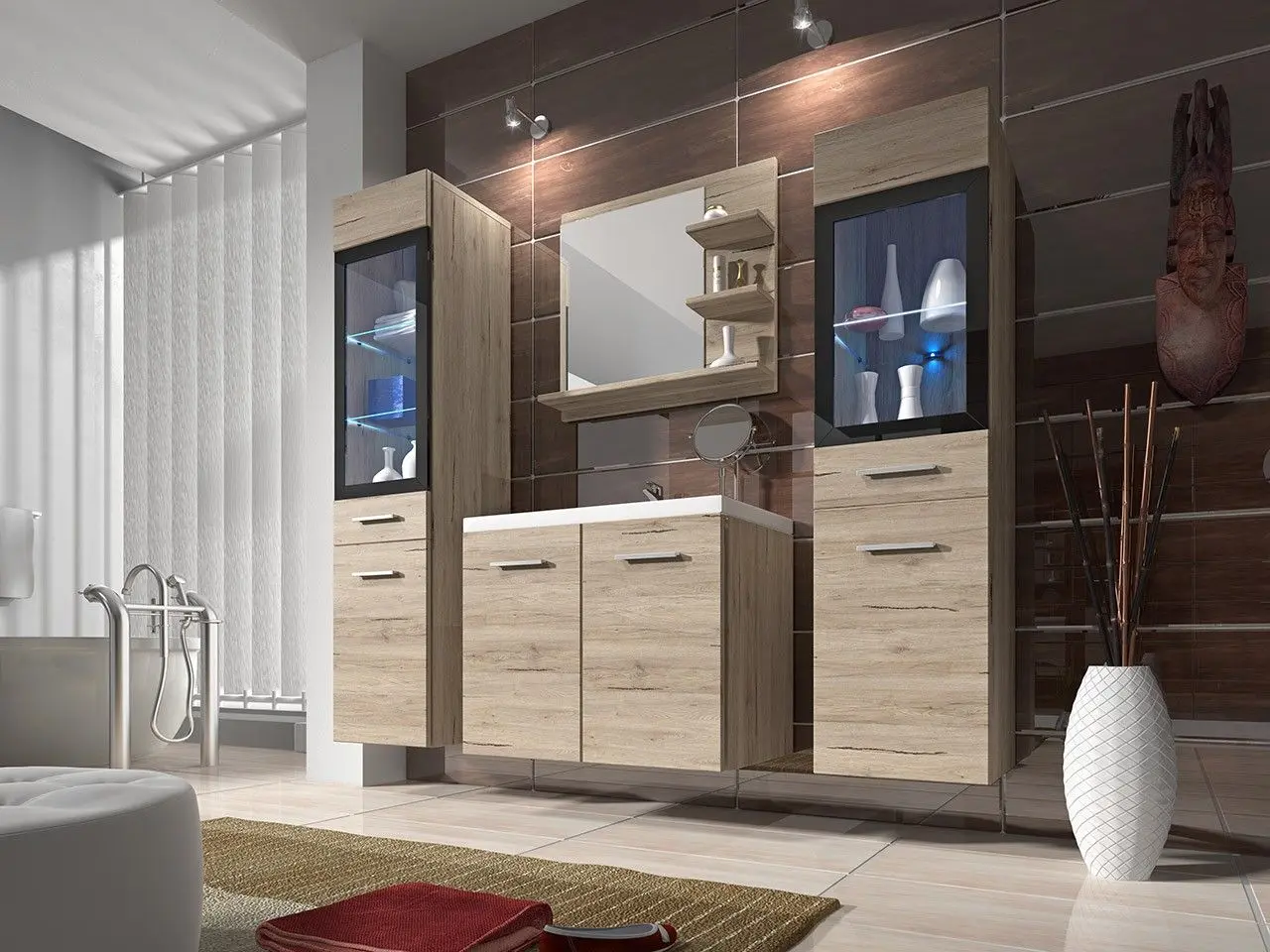 Set de mobila Mirjan24 Holly/Udine I (Sanremo Oak) - 3