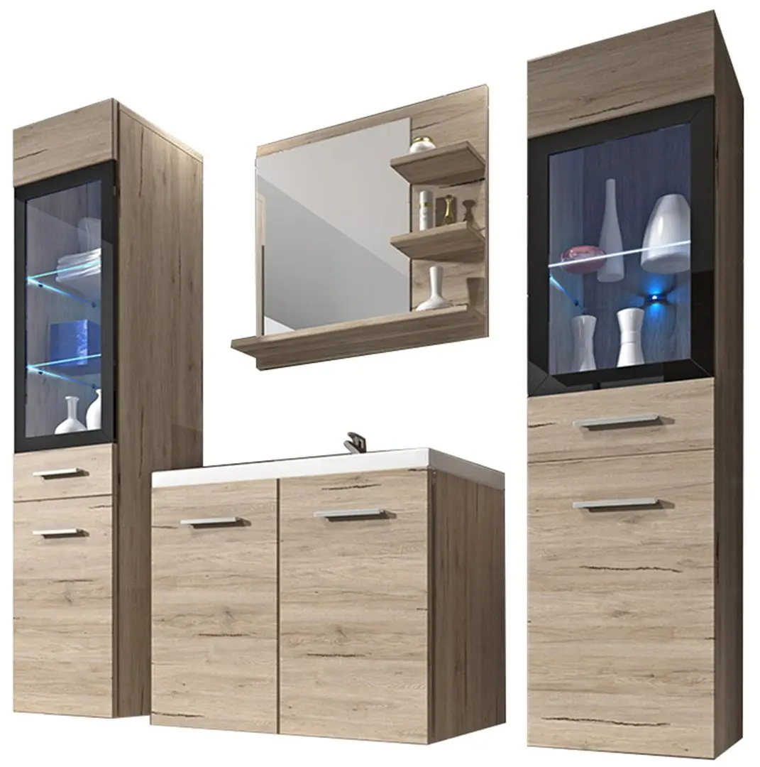 Set de mobila Mirjan24 Holly/Udine I (Sanremo Oak)