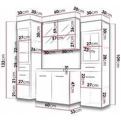 Комплект мебели Mirjan24 Holly/Udine II (White/White Gloss) Thumb