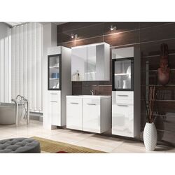 Set de mobila Mirjan24 Holly/Udine II With Sink (White/White Gloss) Thumb