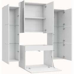 Комплект мебели Mirjan24 Mandy/Porto With Sink (White/White Gloss) Thumb