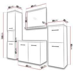 Set de mobila Mirjan24 Megi/Malo I (Bodega Dark) Thumb