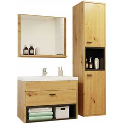 Set de mobila Mirjan24 Olier I (Artisan Oak/Black)