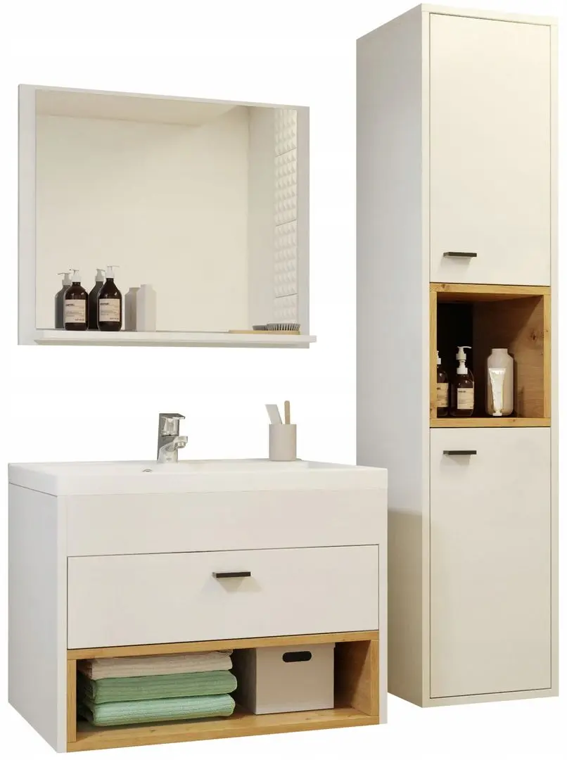 Set de mobila Mirjan24 Olier I (White/Artisan Oak)