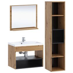 Set de mobila Mirjan24 Olier I With Sink (White/Artisan Oak) Thumb