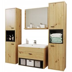 Set de mobila Mirjan24 Olier II (Artisan Oak/Black)