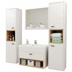 Set de mobila Mirjan24 Olier II (White/Artisan Oak)