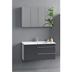 Комплект мебели Nplus Dokker 100 (White/Metal Anthracite) Thumb