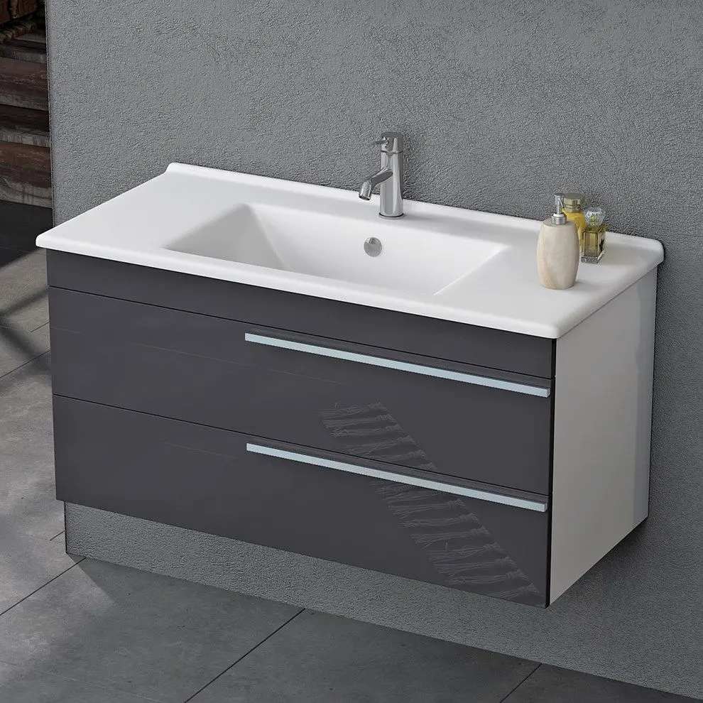 Комплект мебели Nplus Dokker 100 (White/Metal Anthracite) - 3