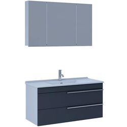 Set de mobila Nplus Dokker 100 (White/Metal Anthracite)