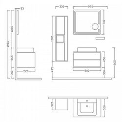 Комплект мебели Nplus Elantra 80 (White) Thumb