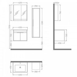 Комплект мебели Nplus Kona Plus 55 (White) Thumb