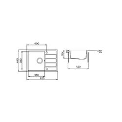 Кухонная мойка Aquasanita Eco-2-G (Blue Grey) Thumb