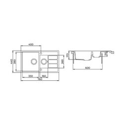 Кухонная мойка Aquasanita Eco-4-G (Blue Grey) Thumb