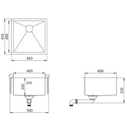 Кухонная мойка Aquasanita Enna ENN 100X (Inox) Thumb