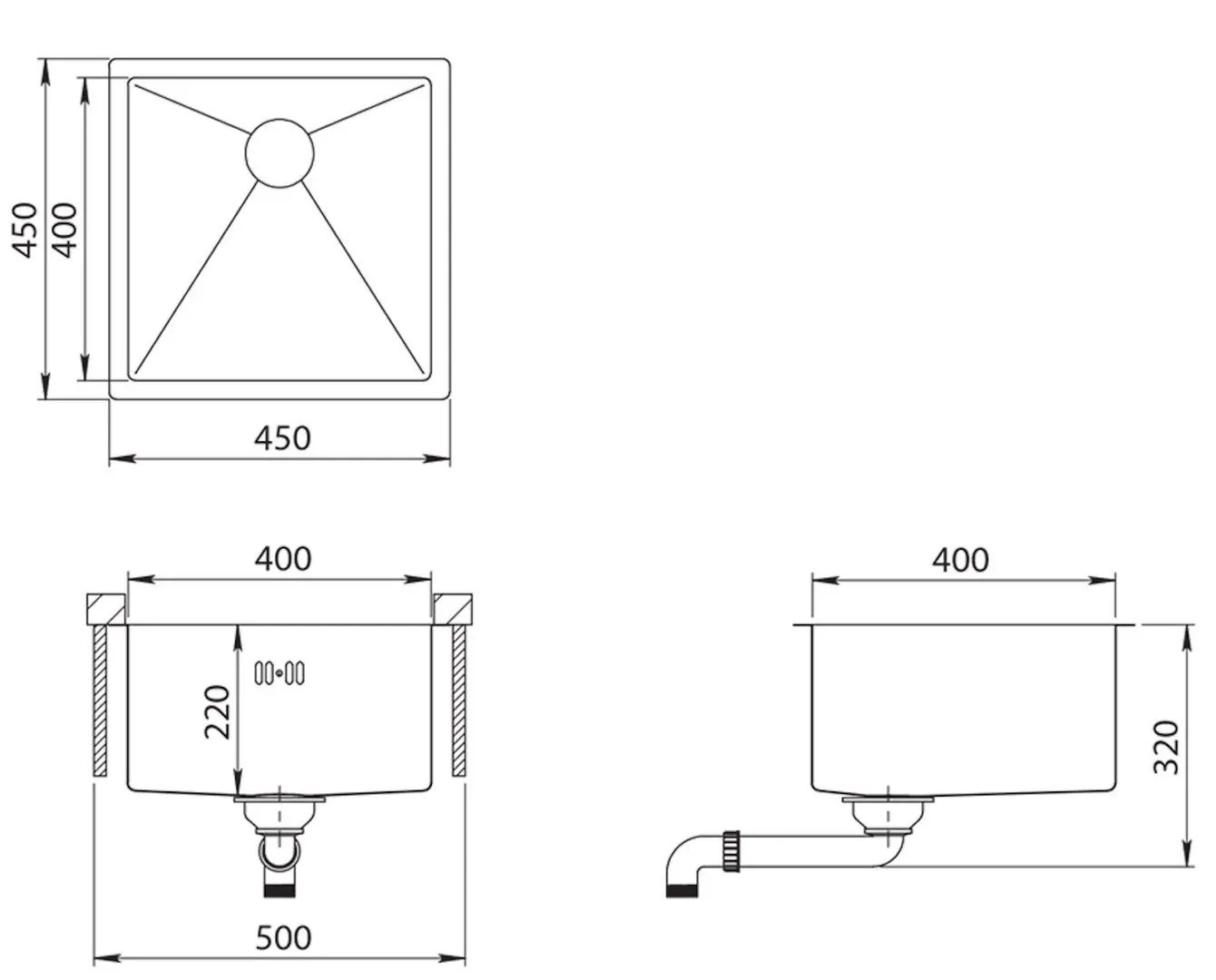 Кухонная мойка Aquasanita Enna ENN 100X (Inox)