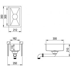 Кухонная мойка Aquasanita Enna ENN100S (Inox) Thumb