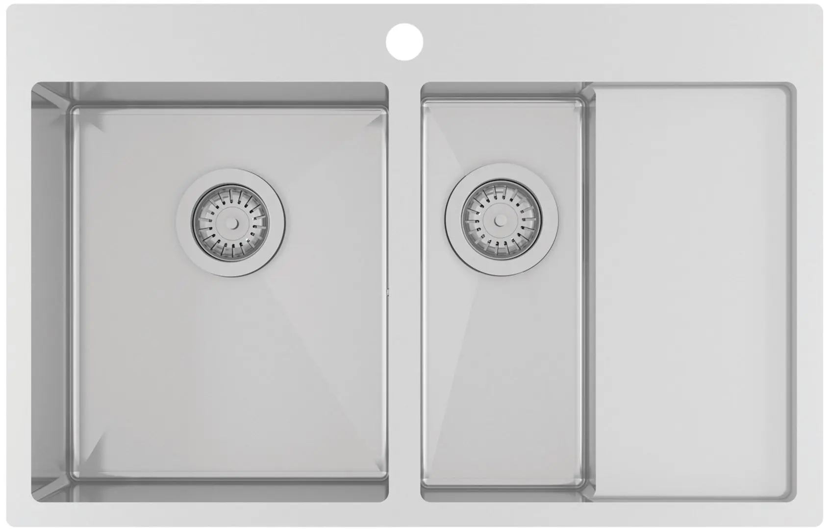 Chiuveta Aquasanita Luna Lun 151N-L (Inox)