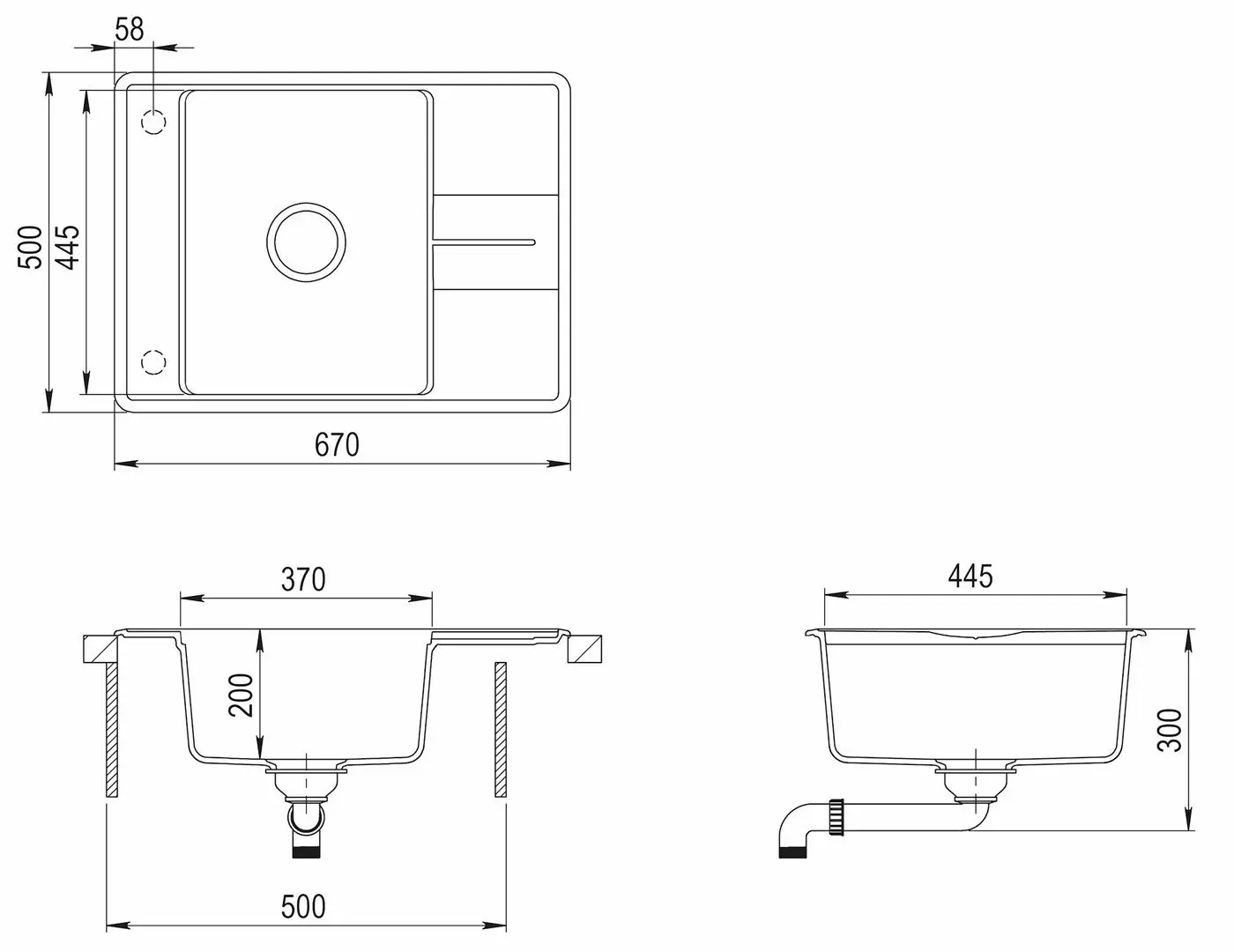 Chiuveta Helika Bella SQB102AW
