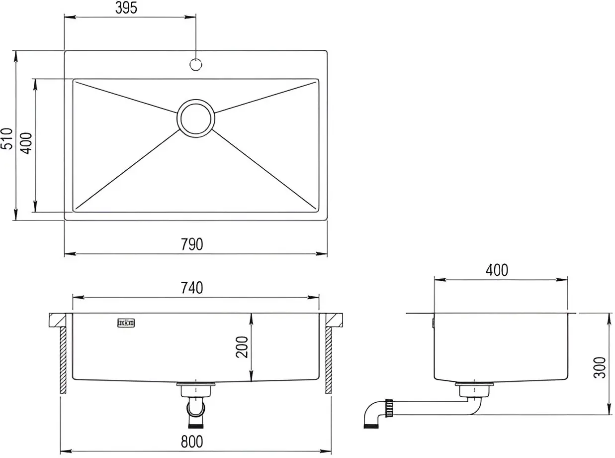 Chiuveta Aquasanita Aira AIR100M