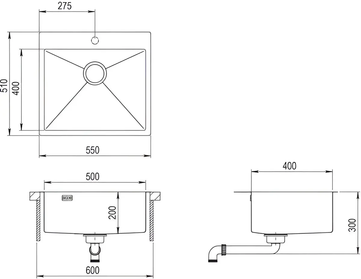 Мойка Aquasanita Aira AIR100N