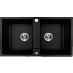 Chiuveta Backer Nona Duo 80x44 (Black)