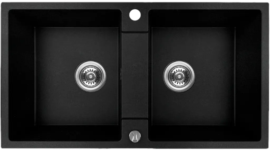 Chiuveta Backer Nona Duo 80x44 (Black)