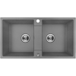 Chiuveta Backer Nona Duo 80x44 (Grey)