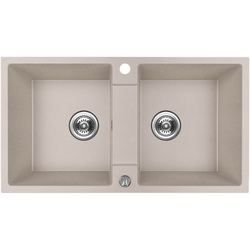 Chiuveta Backer Nona Duo 80x44 (Ivory)