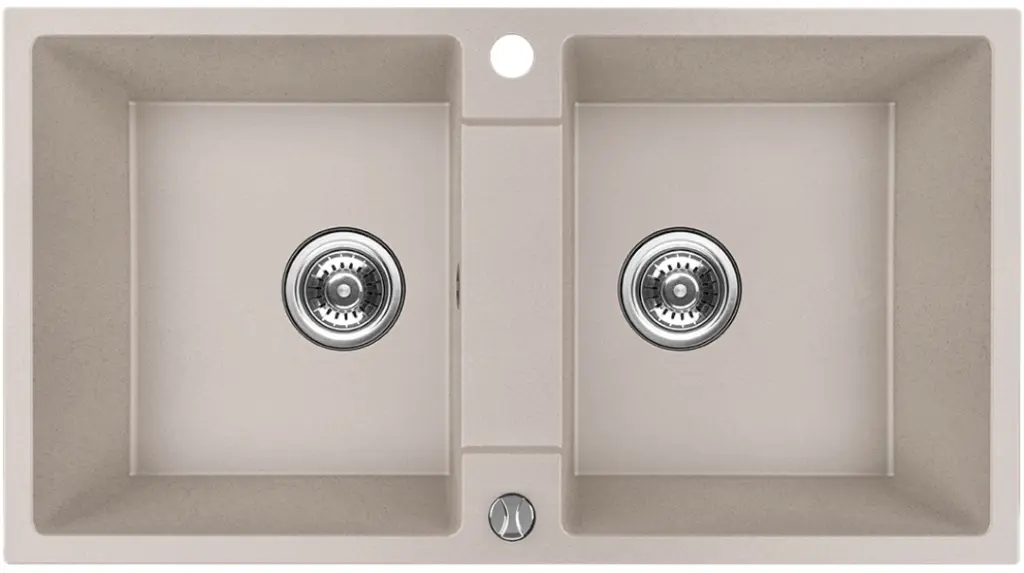 Chiuveta Backer Nona Duo 80x44 (Ivory)