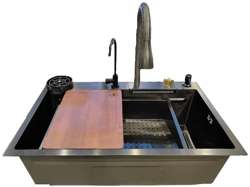 Chiuveta Backer Optima2 750-460FYJ (Nano Black)