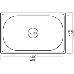 Chiuveta Becky 48 35 0.6 BK EPL (Inox) Thumb