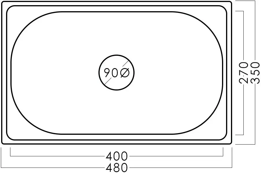 Chiuveta Becky 48 35 0.6 BK EPL (Inox)
