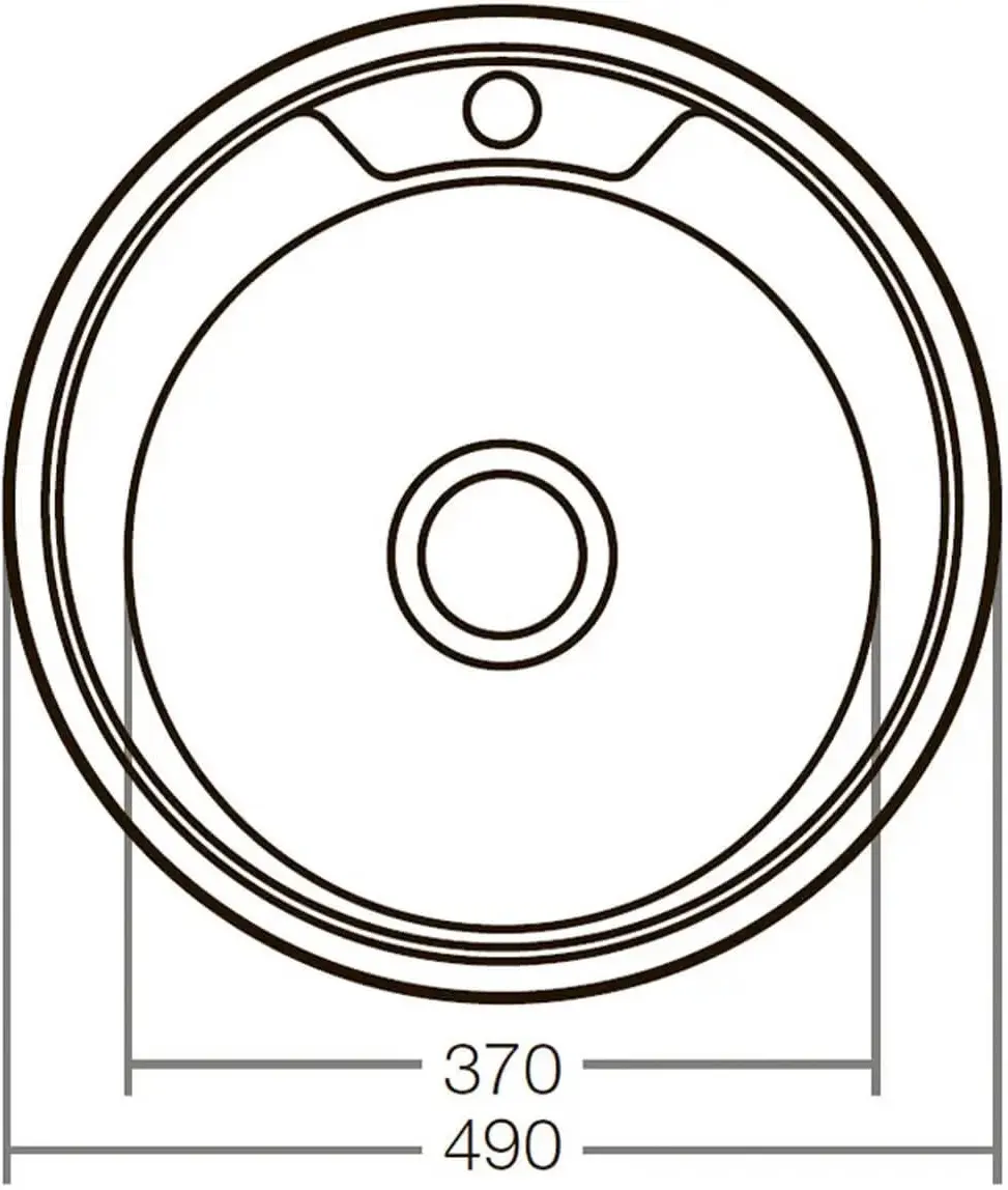 Мойка Becky 490 0.6 BK EPL (Inox)