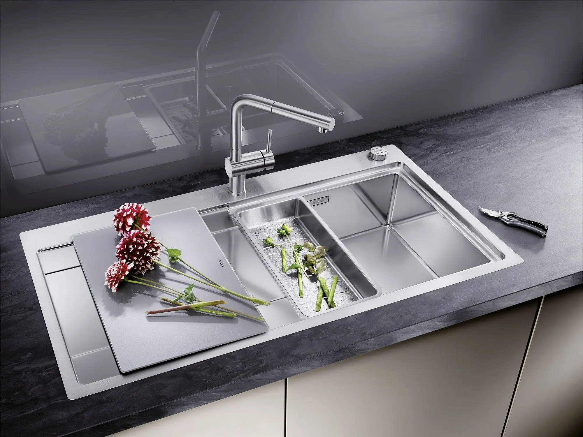 Кухонная мойка Blanco Divon II 5-S-IF (Inox) - 2