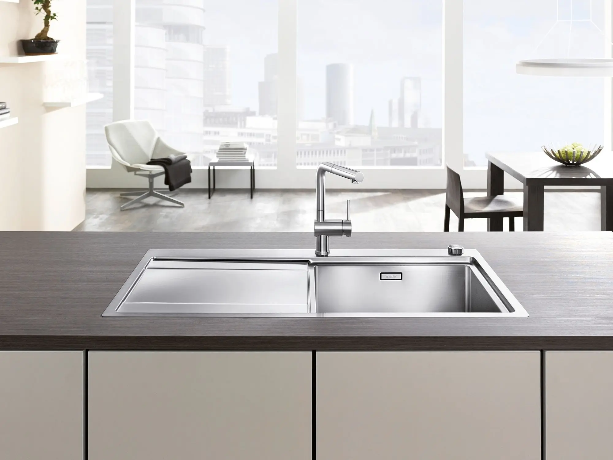 Кухонная мойка Blanco Divon II 5-S-IF (Inox) - 5