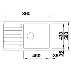 Chiuveta Blanco Legra XL 6 S 523326 (Anthracite) Thumb