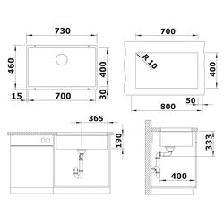 Кухонная мойка Blanco Rotan 700-U 526099 (Black) Thumb